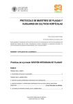 protocolo de muestreo de plagas y auxiliares en