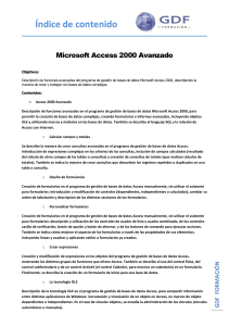 Microsoft Access 2000 Avanzado