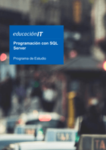Curso de Programación con SQL Server :: educaciónIT
