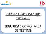 DYNAMIC ANALYSIS SECURITY TESTING SEGURIDAD COMO