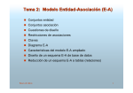 Tema 2: Modelo Entidad-Asociación (E-A)