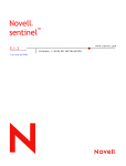 Novell - Guía de instalación de Sentinel