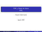 XML y Bases de datos XML