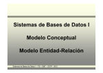 Sistemas de Bases de Datos I Modelo Conceptual Modelo Entidad