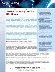 Acronis Recovery for MS SQL Server