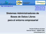 Sistemas Administradores de Bases de Datos Libres para