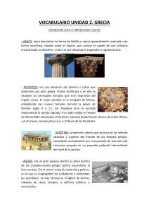 vocabulario unidad 2. grecia