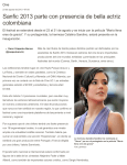 Sanfic 2013 parte con presencia de bella actriz colombiana