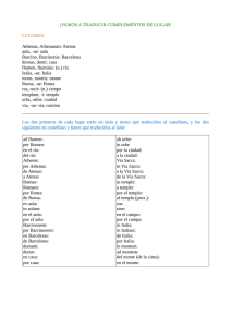 &iexcl;VAMOS A TRADUCIR COMPLEMENTOS DE LUGAR! LUGARES