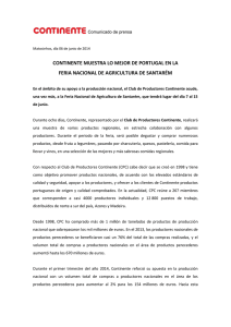 continente muestra lo mejor de portugal en la feria nacional