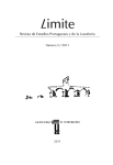 Portada, organización e índices - Límite. Revista de Estudios