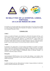 56 rally ficc de la juventud, lisboa, portugal 19 a 24 de marzo de 2008