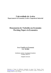 Universidade de Aveiro Documentos de Trabalho em Economia