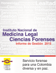 Informe de Gestion - Instituto Nacional de Medicina Legal y Ciencias