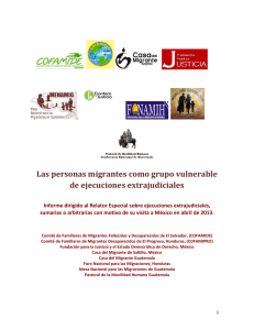 Leer el Informe al Relator de Ejecuciones Extrajudiciales, Sumarias