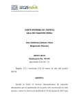 CORTE SUPREMA DE JUSTICIA SALA DE CASACIÓN PENAL Luis