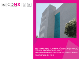Informe Anual 2015 - Instituto de Formación Profesional