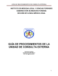 GUÍA DE PROCEDIMIENTOS DE LA UNIDAD DE CONSULTA