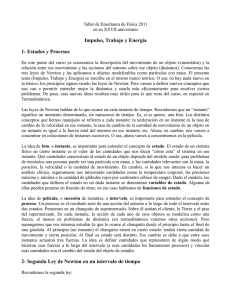 Apunte sobre impulso, trabajo y energía