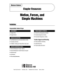 Chapter 5 Resource: Motion, Forces, and Simple Machines
