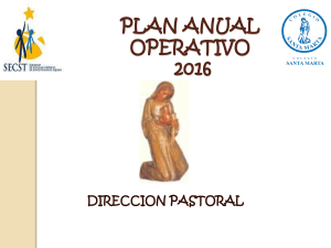 Plan de Pastoral - Colegio Santa Marta