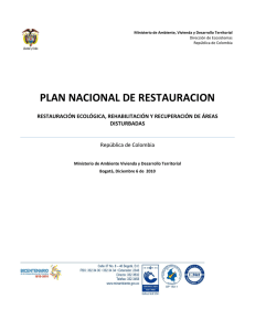 plan nacional de restauracion
