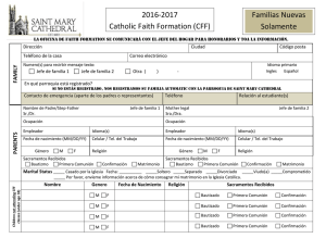 2016-2017 Catholic Faith Formation (CFF)