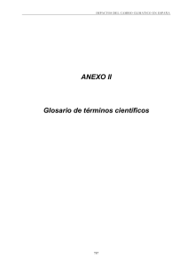 ANEXO II Glosario de términos científicos