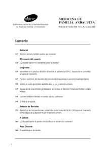 Publicación oficial de la Sociedad Andaluza de Medicina