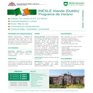 INESLE Irlanda (Dublín) - Colegio Santa María la Blanca