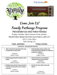 Come Join Us! Family Pathways Program