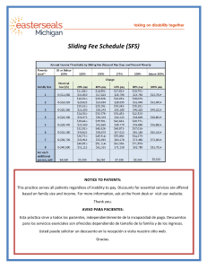 Sliding Fee Schedule (SFS)