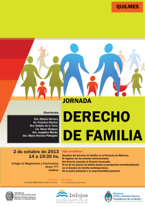 Jornada sobre Derecho de Familia-Quilmes