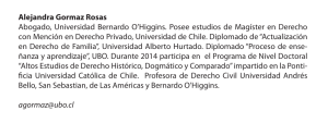 Reseña Currículo - Universidad Bernardo O`Higgins