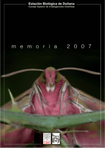 Memoria 2007 - Estación Biológica de Doñana