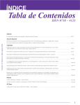 ÍNDICE Tabla de Contenidos ISSN 0718 – 4123