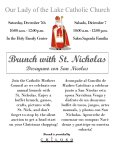 Brunch with St. Nicholas Desayuno con San Nicolas
