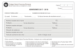 formulario web admisiones - Colegio Santa Francisca Romana