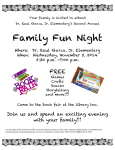 Family Fun Night - Dr. Garza Elementary School