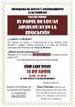 EL PAPEL DE LOS/AS ABUELOS/AS EN LA EDUCACIÓN 18 DE abril