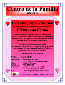 Centro de la Familia - Parenting with Affection