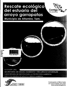 rescate ecologico del estuario del arroyo garrapatas