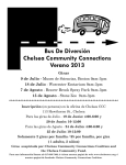 Bus De Diversión Chelsea Community Connections Verano 2013