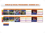 dublin (i) social programme- summer 2014