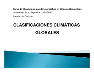 Clasificaciones climaticas globales
