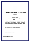 DOÑA MARÍA PÉREZ SANTALLA