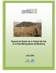 Reporte del Estado de la Calidad del Aire en el Área