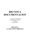 Productos y instrucciones BioNova