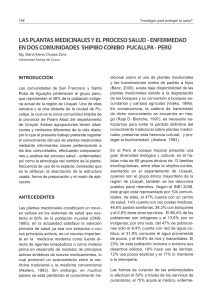 las plantas medicinales y el proceso salud