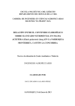 RELACIÓN ENTRE EL CONTENIDO CLOROFÍLICO SOBRE EL